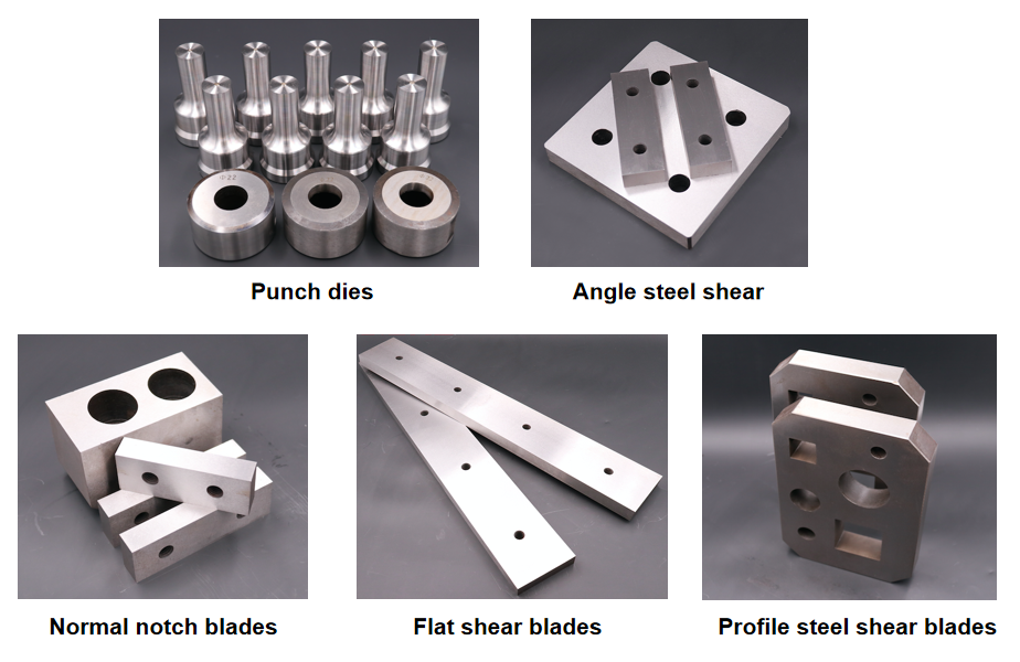 Complete Interchangeable Mould & Die Inventory for Ironworker Equipment Full range spare mould dies stock for all Q35Y series hydraulic ironworker replacement