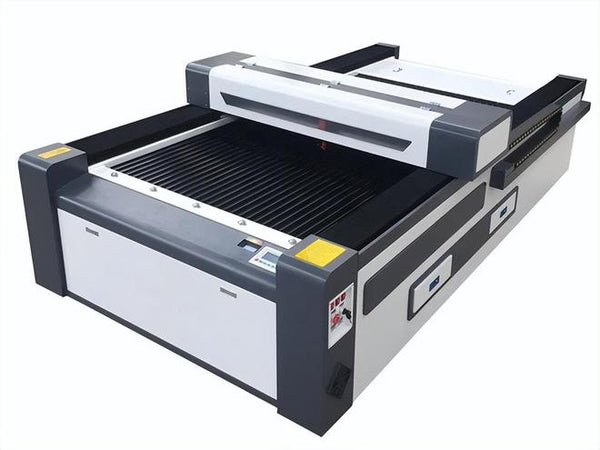 CO2 laser cutting machine in action