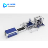 Heavy-duty automatic fiber laser cutter integrated material storage tower and auto loading unloading manipulator for large metal sheet batch cutting