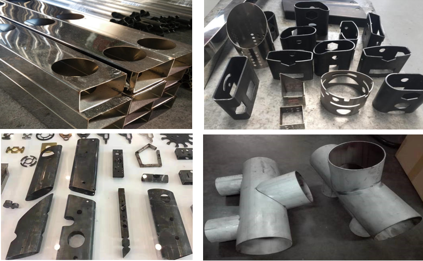 3000W tube laser cutting machine precision round tube cutting sample