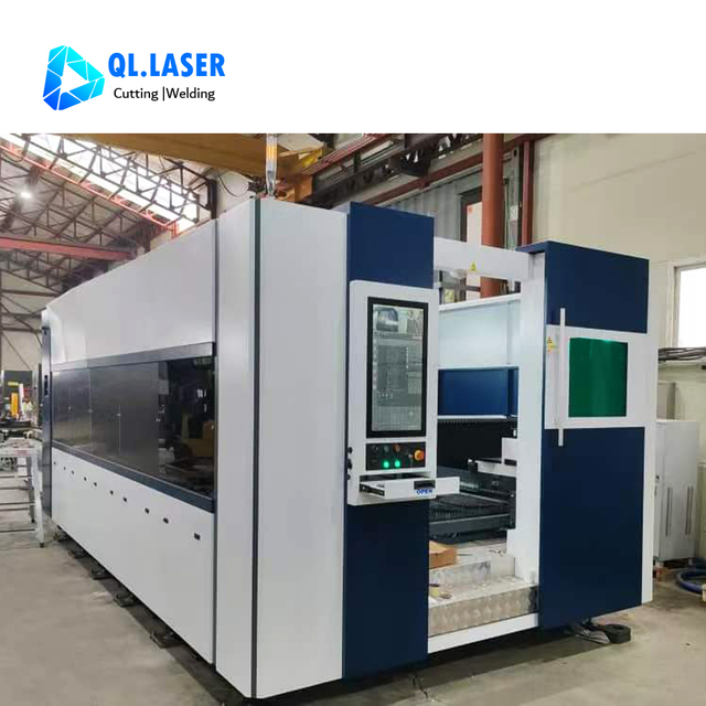 12KW 4020 Fiber Laser Cutting Machine with Auto Exchange Table