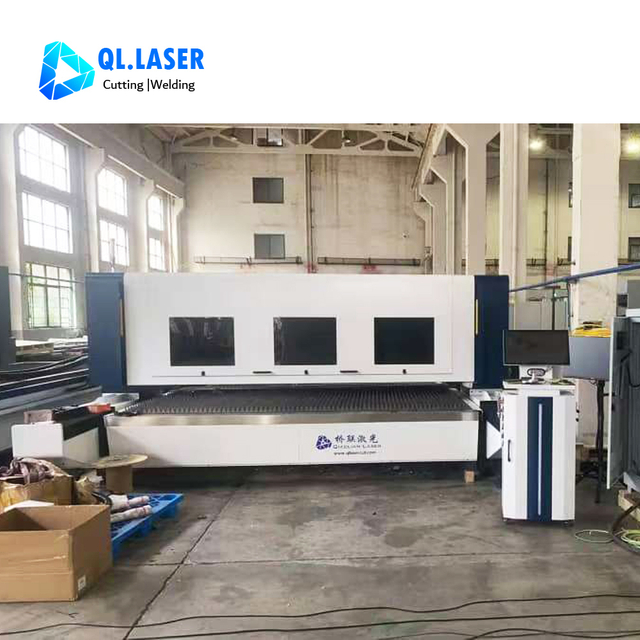 20kW industrial gantry laser cutter 3-12m long travel for metal sheet cutting