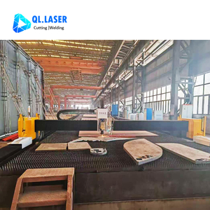 30kW heavy duty gantry laser cutter for marine steel plate shipbuilding processing