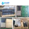 high precision shipbuilding steel plate cutting samples by 30kW gantry laser machine