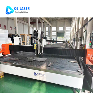 40kW gantry laser cutting machine bevel cutting spray marking