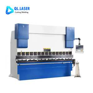 Industrial electro-hydraulic servo CNC press brake whole machine front shot for metal sheet bending processing