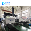side perspective of heavy-duty 3D five axis laser equipment running with full-length channel steel