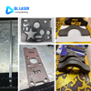 Smooth edge carbon steel stainless steel cutting samples from JLM6015 6KW single table fiber laser cutter