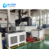 20kW 5-axis laser cutting machine showing 12m feeding roller support system