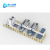 Exchange table fiber laser cutting machine equipped with intelligent sheet storage tower and auto feeding unloading system for unmanned workshop